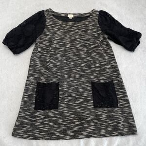 Anthropologie Dress Large Tunic Top Shirt Lace Sleeves Postage 9-H15 STCL *flw